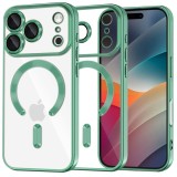 Husa premium iPhone 17 Pro Max Asteroid GSM Luxury Crystal MagSafe, verde deschis