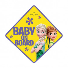 Semn de avertizare Baby on Board Frozen Seven SV9611Initiala foto