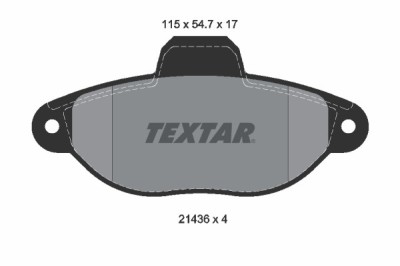 TEXTAR 2143602 Q+ set placute frana,frana disc foto