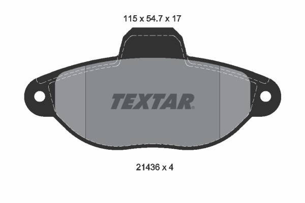 TEXTAR 2143602 Q+ set placute frana,frana disc