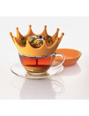 Infuzor ceai cu suport servire coroana foto