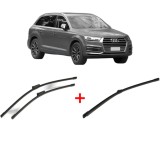 Cumpara ieftin Set 3 stergatoare AUDI Q7 (4MB, 4MG, 4MQ) 2015 - 2019, pentru parbriz si luneta, Bosch Aerotwin