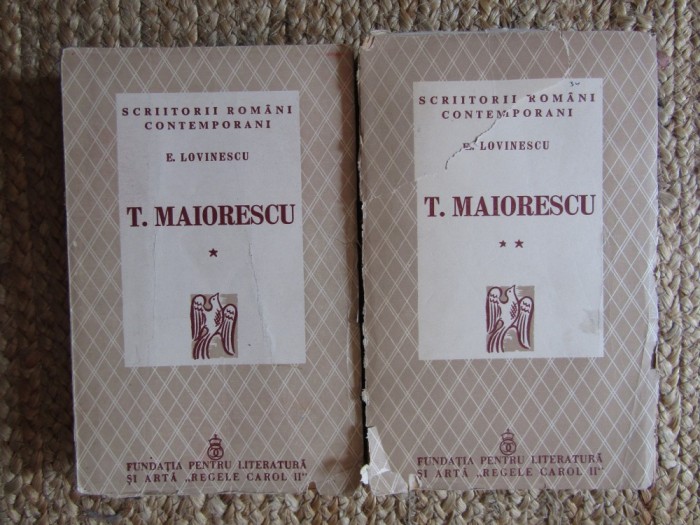 E. Lovinescu - T. Maiorescu (ediție princeps)