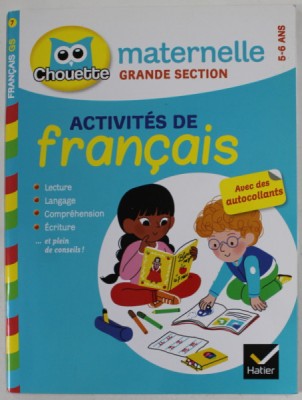 ACTIVITES DE FRANCAIS par FLORENCE DOUREMEOPUICH et FRANCOISE PERRAUD , 5-6 ANS , AVC DES AUTOCOLLANTS , 2015 foto