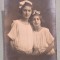 Poza fete - eleve de liceu - fotografie tip carte postala - fotografie veche anii 1920, foto studio Olteanu - Campina