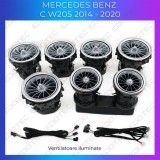 Lumini ambientale Mercedes W205 2014-2020 cu ventilatoare iluminate si control din telefon