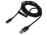 Cablu USB 2.0 Apple Lightning - VENTION, 2m, Mufă USB A Nichelat