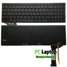 Tastatura Laptop Asus G551JW iluminata fara rama us foto