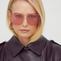 Alexander McQueen ochelari de soare femei, culoarea roz