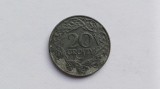Polonia-20 Groszy 1923 Zing, Europa