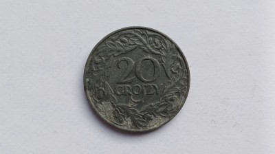 Polonia-20 Groszy 1923 Zing foto