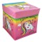 Cutie pliabila pentru depozitare, eBA&reg;, tip Taburet cu capac, patrata, Model Unicorn, 30x30x30 cm