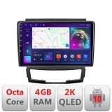 Navigatie Ssangyong Korando 2011- 2013 C-159 Android Octa Core Ecran 2K QLED GPS 4G 4+32GB 360 KIT-159+EDT-E409-2K CarStore Technology