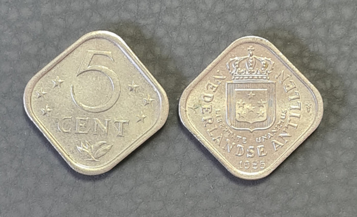Antilele Olandeze 5 centi 1985