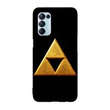 Husa compatibila cu Oppo A72, Viceversa, model Zelda Triforce, Silicon, TPU, Transparent, Carcasa