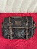 GEANTA DE UMAR - PIELE + Panza - GUERILLA DE LUXE - Pt. Laptot, Cursuri, Acte - NOUA, Geanta de sold, Maro