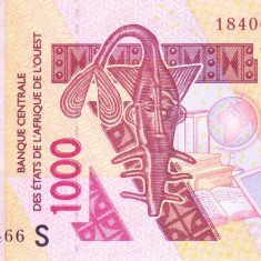Bancnota Statele Africii de Vest 1.000 Franci 2018 - P915S UNC (Guineea Bissau)