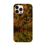 Husa compatibila cu Apple iPhone 14 Plus model Forest Lake View, Silicon, TPU, Viceversa, Transparent, Carcasa