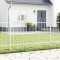 vidaXL Gard de Grădină Alb 11.9 x 1.2 m Oțel vopsit &icirc;n pulbere