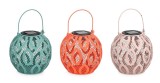 Cumpara ieftin Set 3 felinare incarcare solara otel multicolor Krizia &Oslash;15,3x15x22,5h