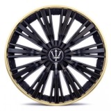 Set 4 capace roti VELAR Trident Gold/Black, design multi-spoke Premium, ABS
