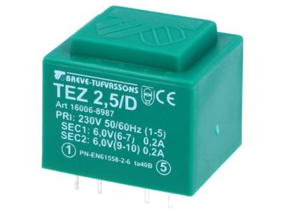 Transformator PCB &amp;icirc;ncapsulat 2,5VA 230V 6V foto