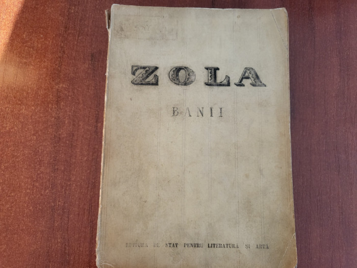 Banii de Emile Zola