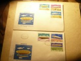 3 Plicuri FDC Romania 1978 - Dirijabile seria si colita