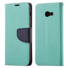 Husa Flip Cover Wallet Portofel Fancy cu Stand pentru Samsung Galaxy A8 2018 A530 green foto