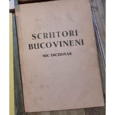N. Moscaliuc - Scriitori Bucovineni. Mic dictionar
