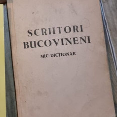 N. Moscaliuc - Scriitori Bucovineni. Mic dictionar