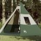Gossi cort de camping tipi pentru 7 persoane, verde, impermeabil