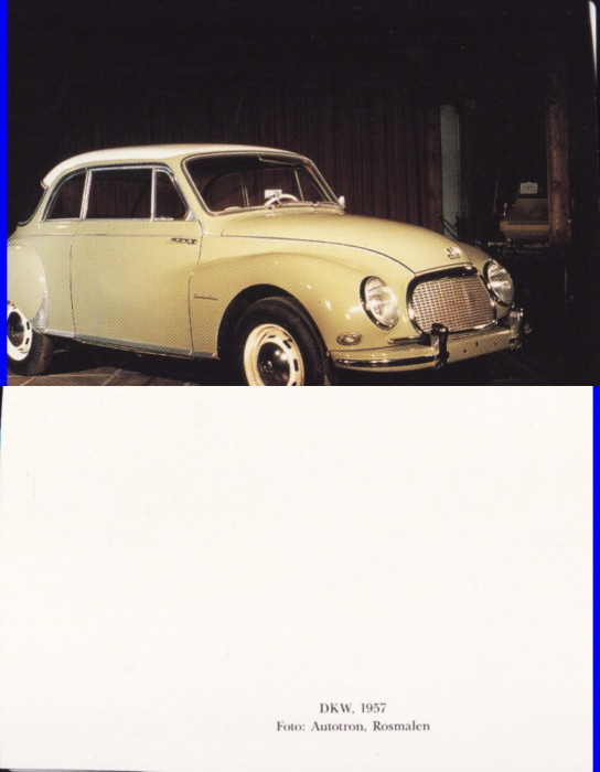 Ilustrata masina epoca-DKW 1957-vedere