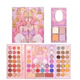 Trusa de machiaj, kevin &amp; coco, easter style pink, 69 culori, 20 x 22.5 cm
