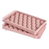 Cumpara ieftin Set 2 tavi pentru cuburi de gheata Theuwnee, 25 x 14 x 3 cm, plastic, roz