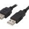 Cablu USB 2.0 USB A la USB A 5m Negru