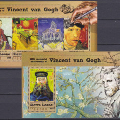 DB1 Pictura Vincent van Gogh Sierra Leone 2015 MS + SS MNH