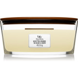Woodwick White Tea &amp; Jasmine lum&acirc;nare parfumată cu fitil din lemn (hearthwick) 453.6 g