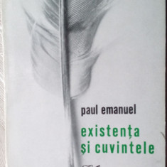 PAUL EMANUEL - EXISTENTA SI CUVINTELE (POEZII) [VOLUM DE DEBUT, 1971]