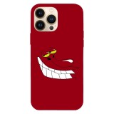 Husa compatibila cu Apple iPhone 14, Viceversa, model Red guy face Cow and Chicken, Silicon, TPU, Transparent, Carcasa