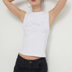 Juicy Couture top femei, culoarea alb