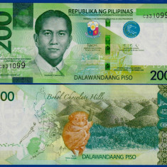 FILIPINE █ bancnota █ 200 Piso █ 2020 █ P-226 █ UNC █ necirculata