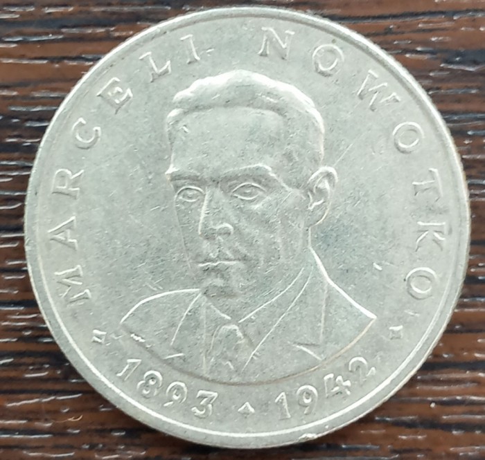 (M1932) MONEDA POLONIA - 20 ZLOTYCH 1975, PORTRET MARCELI NOWOTKO