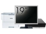 Pachet Calculator Second Hand HP EliteDesk 800 G5 SFF, Intel Core i5-9500 3.00-4.40GHz, 8GB DDR4, 256GB SSD + Monitor 19&amp;quot; &amp; Imprimanta Brother HL