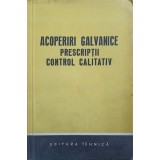 ACOPERIRI GALVANICE. PRESCRIPTII, CONTROL CALITATIV-COLECTIV-221648