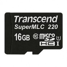 Card de memorie Transcend SuperMLC 16GB MicroSDHC Clasa 10 UHS-I foto