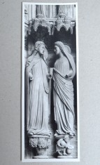 Robert Laillet &quot;Doua sculpturi gotice ale catedralei din Chartres &quot; fotografie originala cca 1930