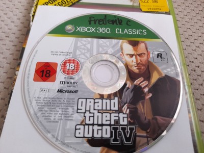 Joc / Jocuri GTA IV GRAND THEFT AUTO 4 pentru consola Xbox360 xbox 360 actiune. foto