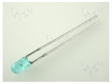 LED 3mm Albastru 20-50mcd 60&deg; Convex, Tensiune 3,8-4,5V, KINGBRIGHT ELECTRONIC