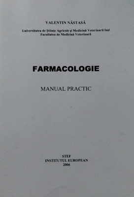 FARMACOLOGIE MANUAL PRACTIC foto